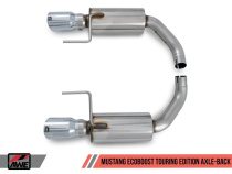 S550 Mustang EcoBoost Axle-back Exhaust - Touring Edition (Diamond Black Tips) AWE Tuning